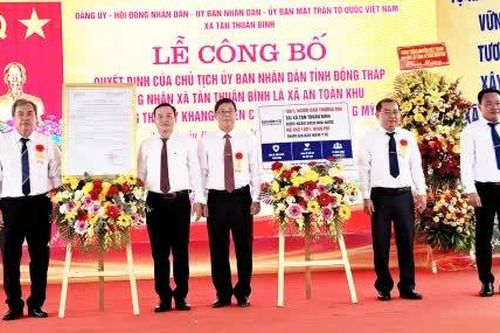 Tân Thuận Bình được công nhận là xã An toàn khu trong thời kỳ kháng chiến