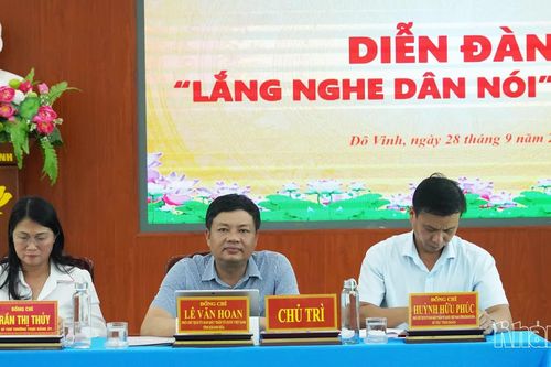 Tổ chức diễn đàn “Lắng nghe dân nói” tại phường Đô Vinh