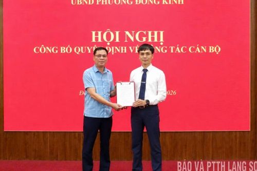 Phường Đông Kinh công bố quyết định về công tác cán bộ