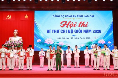 Đảng ủy Công an tỉnh Lào Cai tổ chức Hội thi Bí thư chi bộ giỏi năm 2026