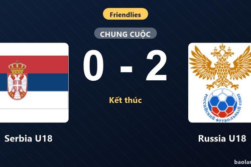 Russia U18 hạ gục Serbia U18 trong màn so tài giao hữu quốc tế
