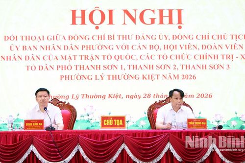 Hội nghị đối thoại giữa lãnh đạo phường Lý Thường Kiệt với các tầng lớp nhân dân