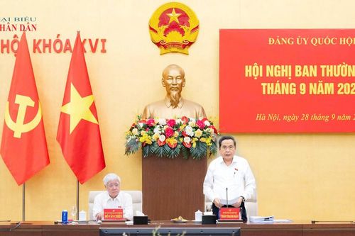 Bí thư Đảng ủy Quốc hội, Chủ tịch Quốc hội Trần Thanh Mẫn chủ trì Hội nghị Ban Thường vụ Đảng ủy Quốc hội
