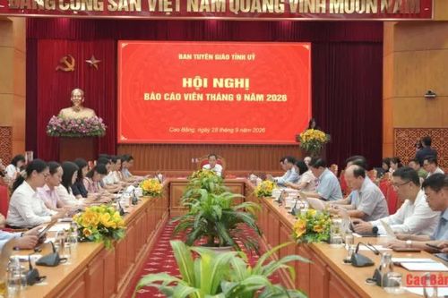 Hội nghị Báo cáo viên tháng 9/2026
