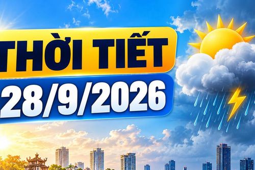Thời tiết hôm nay 28/9: Bắc bộ có nơi trên 35 độ C, Nam bộ chiều tối mưa dông