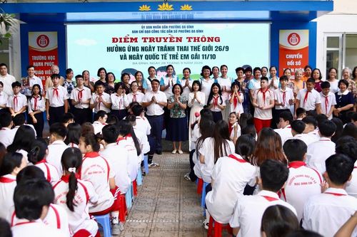 Phường Ba Đình truyền thông tránh thai, sức khỏe sinh sản và bảo vệ trẻ em gái