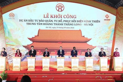 Hà Nội khởi công Dự án đầu tư bảo quản, tu bổ, phục hồi Điện Kính Thiên