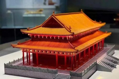 Cận cảnh mô hình Chính điện Kính Thiên đang được trưng bày tại Hoàng Thành Thăng Long