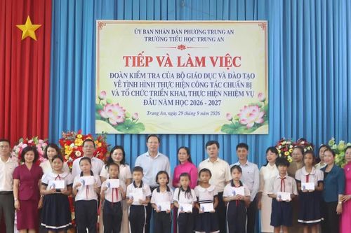 Bộ GD&ĐT kiểm tra công tác thực hiện nhiệm vụ đầu năm học tại tỉnh Đồng Tháp