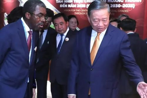 Tổng Bí thư, Chủ tịch nước Tô Lâm dự lễ khởi công phục dựng điện Kính Thiên