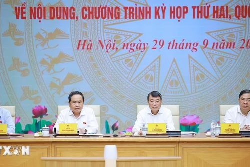 Hội nghị Ban Thường vụ Đảng ủy Chính phủ và Ban Thường vụ Đảng ủy Quốc hội