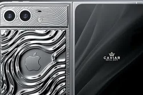 Chiêm ngưỡng iPhone màn hình gập phiên bản mạ bạc, giá hơn 550 triệu đồng