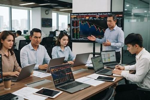 VN-Index tiếp tục điều chỉnh, dòng tiền yếu gây áp lực lên thị trường