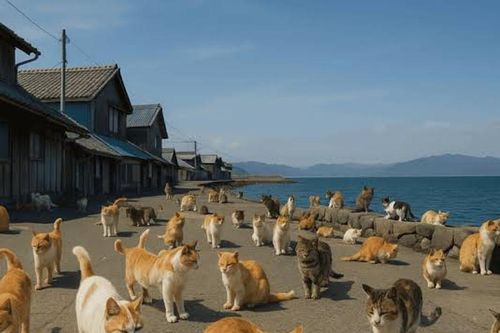 Đảo Aoshima - thị trấn có 'dân số mèo' áp đảo con người