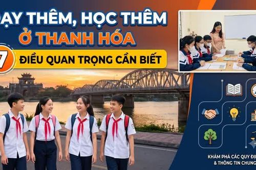 Dạy thêm, học thêm: 7 điểm cần biết ở Thanh Hóa