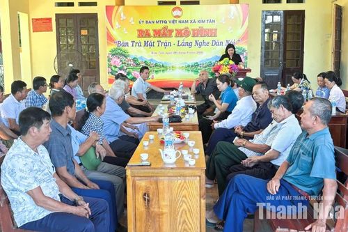 Ra mắt mô hình “Bàn trà Mặt trận - Lắng nghe dân nói”