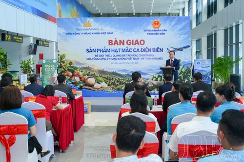 4.000 gói mắc ca Điện Biên lên chuyến bay Vietnam Airlines