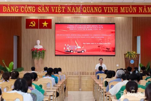 Nâng cao năng lực xử lý tình huống cháy, nổ tại Bệnh viện Nhân Ái