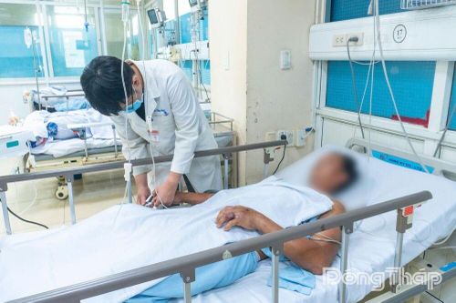 Cấp cứu thành công nam bệnh nhân bị rắn cắn nguy kịch
