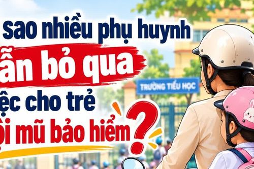 Infographic Vì sao nhiều phụ huynh vẫn bỏ qua việc cho trẻ đội mũ bảo hiểm?