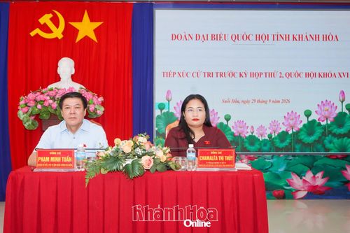 Đại biểu Quốc hội tỉnh Khánh Hòa tiếp xúc cử tri xã Suối Dầu