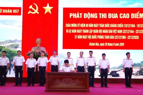 Lữ đoàn 957 phát động “80 ngày thi đua Quyết thắng - Viết tiếp bản hùng ca”