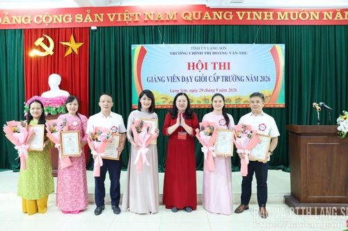 Trường chính trị Hoàng Văn Thụ tổ chức hội thi giảng viên dạy giỏi năm 2026