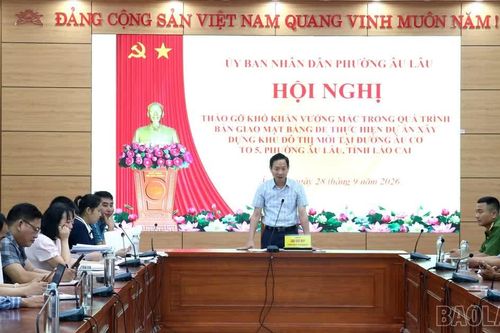 Phường Âu Lâu tháo gỡ vướng mắc mặt bằng Dự án Khu đô thị mới đường Âu Cơ
