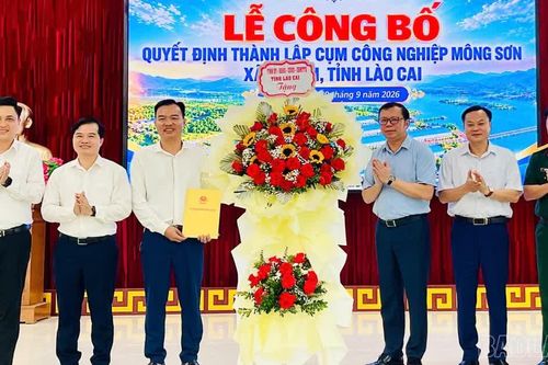 Bảo Ái: Công bố quyết định thành lập Cụm công nghiệp Mông Sơn