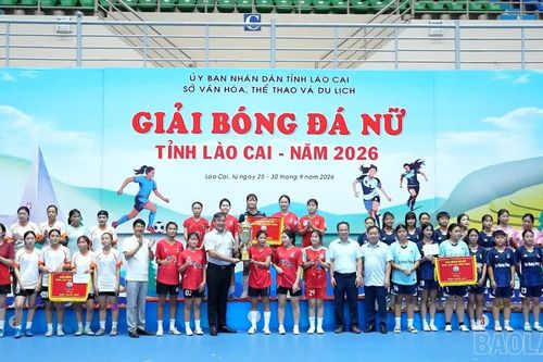 Câu lạc bộ Thiên An xã Lục Yên vô địch Giải Bóng đá nữ tỉnh Lào Cai năm 2026