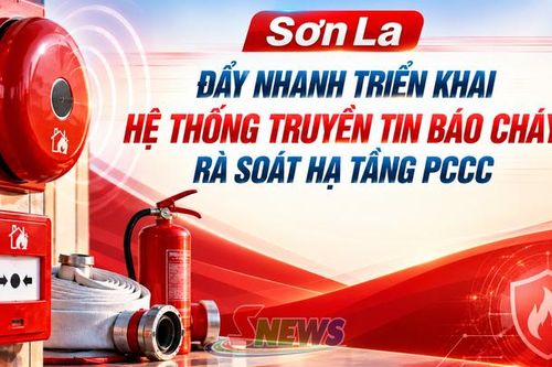 Sơn La đẩy nhanh triển khai hệ thống truyền tin báo cháy, rà soát hạ tầng PCCC