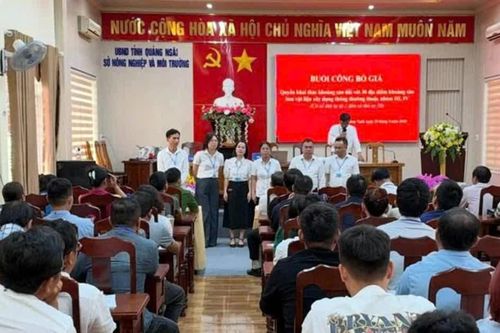Bất ngờ giá đấu mỏ cát ở Quảng Ngãi vượt lên gần 1,1 triệu đồng/m3