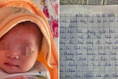 Bé gái 20 ngày tuổi bị bỏ rơi, lá thư hé lộ nguyên nhân đau lòng