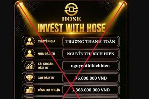 HOSE cảnh báo hành vi giả mạo, dụ dỗ nhà đầu tư tham gia hoạt động đầu tư