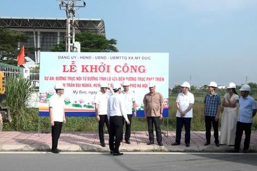 Xã Mỹ Đức: Đẩy nhanh tiến độ các dự án, công trình trọng điểm