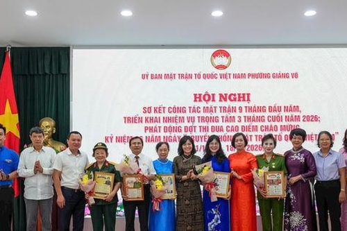 Mặt trận Tổ quốc Việt Nam phường Giảng Võ đổi mới phương thức hoạt động, hướng về cơ sở