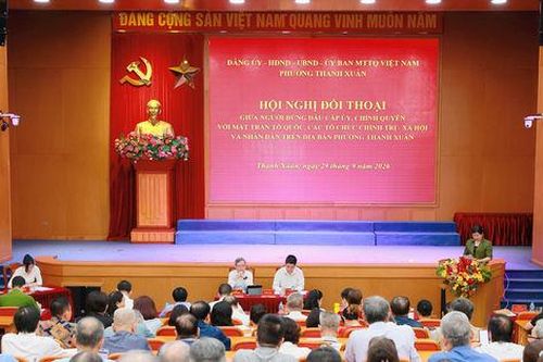 Thanh Xuân đối thoại với nhân dân, tháo gỡ vướng mắc từ cơ sở