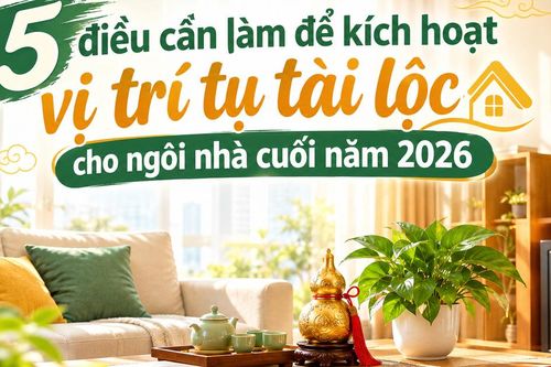 5 điều cần làm để kích hoạt vị trí tụ tài lộc cho ngôi nhà cuối năm 2026