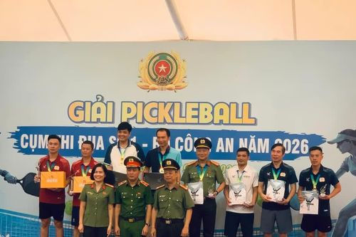 Giải Pickleball Cụm thi đua số 1 - Bộ Công an thành công tốt đẹp