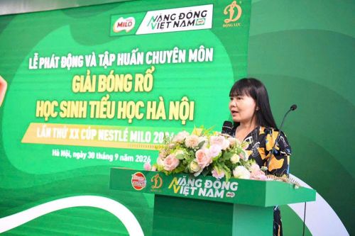 Phát động sân chơi bóng rổ dành cho học sinh tiểu học Hà Nội