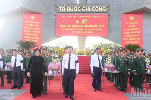 Lào Cai truy điệu, an táng 71 liệt sĩ hy sinh vì Tổ quốc