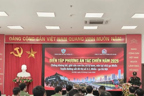 Hà Nội Metro diễn tập phương án phòng, chống khủng bố, giải cứu con tin