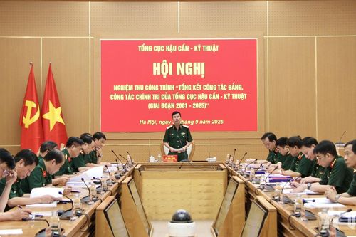 Nghiệm thu công trình Tổng kết công tác Đảng, công tác chính trị của Tổng cục Hậu cần - Kỹ thuật giai đoạn 2021-2025
