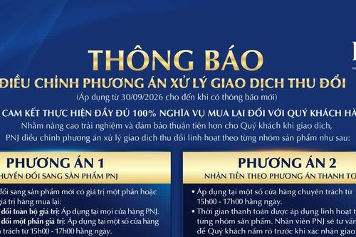 PNJ điều chỉnh chính sách thu mua lại sản phẩm