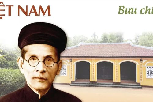 Phát hành bộ tem bưu chính kỷ niệm 150 năm Ngày sinh cụ Huỳnh Thúc Kháng