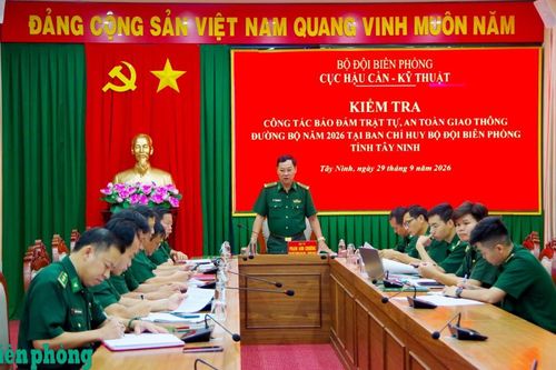 Kiểm tra công tác bảo đảm trật tự, an toàn giao thông đường bộ năm 2026 tại Tây Ninh