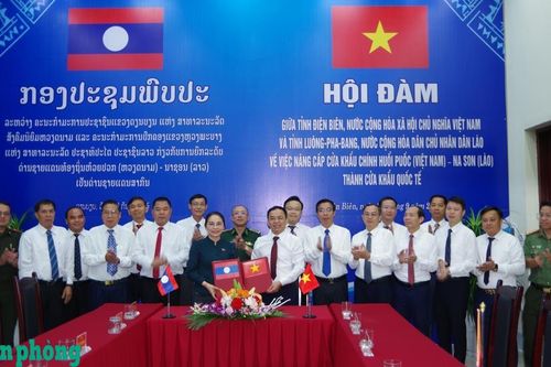 Điện Biên và Luangprabang thống nhất nâng cấp cặp cửa khẩu chính Huổi Puốc (Việt Nam) - Na Son (Lào) thành cửa khẩu quốc tế
