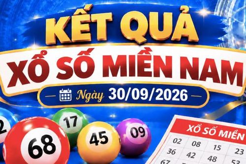 Kết quả xổ số miền Nam hôm nay ngày 30/09/2026