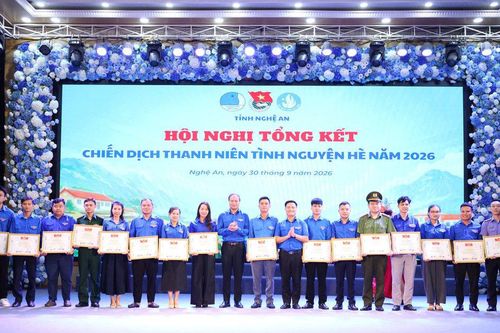 Nghệ An: Hoàn thành và vượt mức 9/9 chỉ tiêu trọng tâm chiến dịch thanh niên tình nguyện Hè 2026