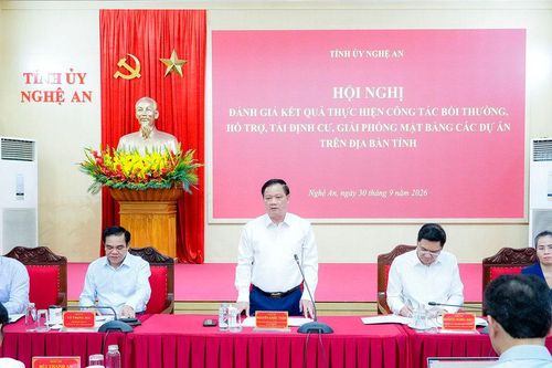 Bí thư Tỉnh ủy yêu cầu quyết liệt tháo gỡ vướng mắc, đẩy nhanh giải phóng mặt bằng các dự án